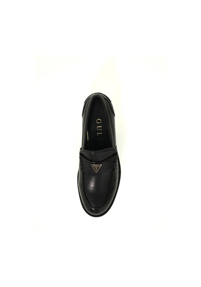 Guess Beliso Kadın Deri Loafer Ayakkabı Fltbsolea14 Siyah