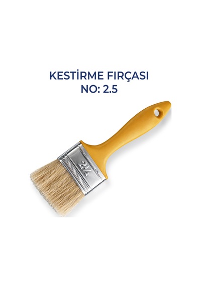 Kestirme Fırçası No:2.5 Profesyonel Boya Fırçası Hassas Kenar Boyama İçin