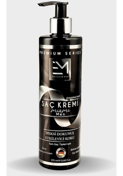 Em Amanos Beauty Erkek Miami Dökülme ve Kopma Karşıtı Saç Kremi 375 ML