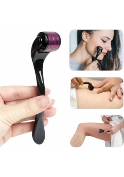 Mey İthalat Titanyum Uçlu Derma Roller 540 İğneli 1 Mm Gözenek Azaltıcı Akne İzlerine Uygun