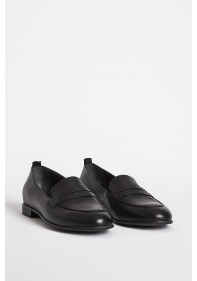 Dericlub Kadın Gerçek Deri Loafer Br 04037 Siyah