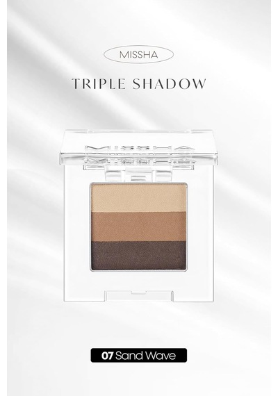 Mıssha Yumuşak Dokulu, Dökülme Yapmayan 3 Renkli Göz Farı Triple Shadow No.7 Sand Wave Sku: Smg8690010453488