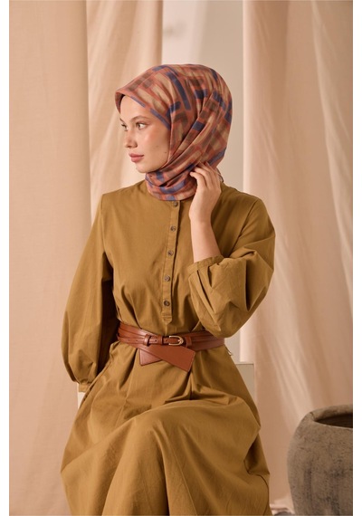 Silk Home Soft Eşarp 73096-14 Yavruağzı, Parlament, Koyu Vizon, Küf Yeşili