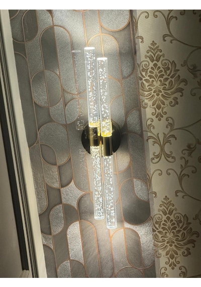 Bh Bubblelight Dubble Şık Ve Zarif Modern Led Duvar Aplik Gold Pilli Gold