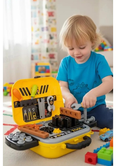 Miniso Lisanslı Çantalı Evcilik Oyunu Tamir Seti İle Eğlenceli Rol Oyunu