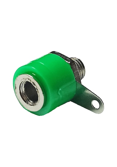 Elektronikport-4Mm Born Jak Dişi Soket Mini Boy Yeşil Banana Jack Uyumlu