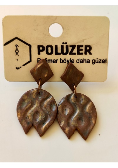 Polüzer Tasarım Polimer Küpe Plzr25z Çok Renkli