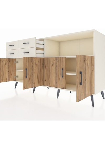 Kronos Konsol 4 Raflı 4 Çekmeceli 4 Kapaklı 176x59x99 Aytaşı-çam/ Aytaşı-çam/aytaşı Kronos Konsol 4 Raflı 4 Çekmeceli 4 Kapaklı 176x59x99 Aytaşı-çam/ Aytaşı-çam/aytaşı