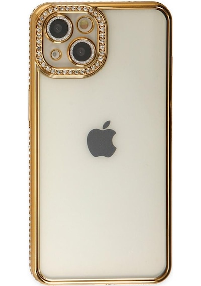 Apple Uyumlu iPhone 14 Kilif Koruma Lensli Tasli Dizayn Seffaf Kapak 561970938