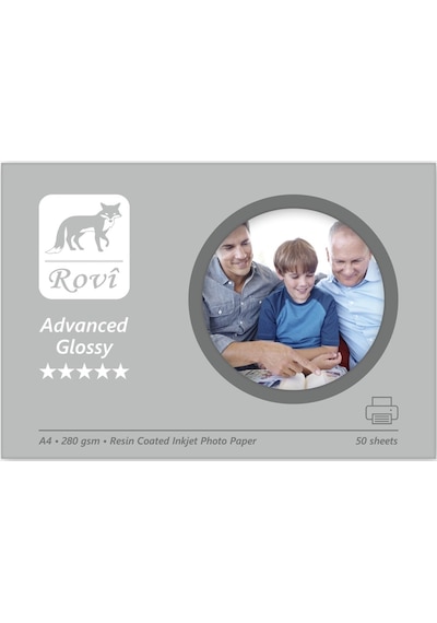 Rovi Advanced Parlak  Fotoğraf Kağıdı 280Gsm 50Yp A4