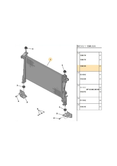 Su Radyatörü Bipper 1,4 Hdı 2062011-033034-161824-1330v0