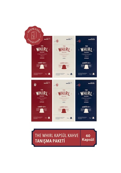 The Whirl Kapsül Kahve Tanışma Paketi 6 x 10 Kapsül