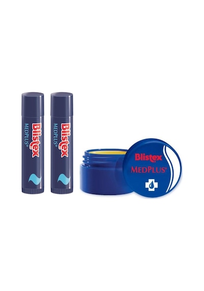 Blistex Kuru ve Çatlamış Dudaklara Onarıcı Bakım Medplus Kavanoz + Stick 2'li