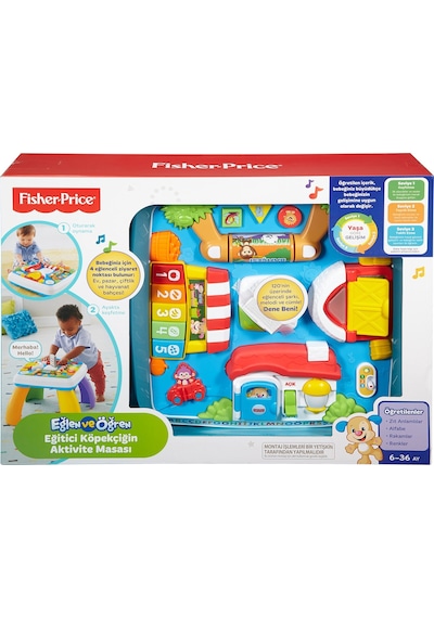 Fisher-Price Eğitici Köpekçiğin Aktivite Masası (TR-ING) DRH44