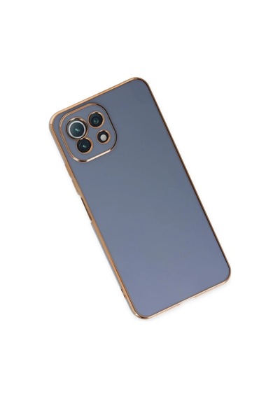 Xiaomi Mi 11 Lite Uyumlu Kılıf Volet Silikon - Mavi