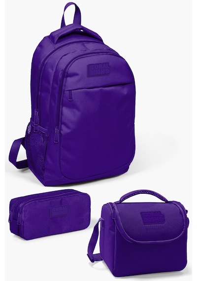 Coral High Kids Mor 3 Lü Okul Çanta Seti Set0114397