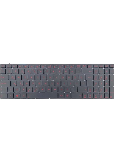 Asus N550jk Cn168h Klavye Işıklı Kırmızı Tuş 56421023