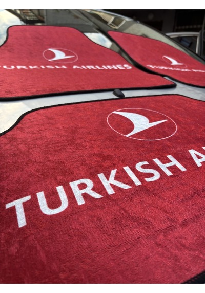 Lüx Oto Halı Paspas Desenli Yıkanabilir Universal Her Araca Uyumlu Turkish Air