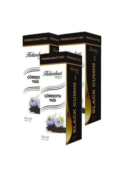 Hekimhan Bitkisel Çörekotu Yağı 3 x 20 ML