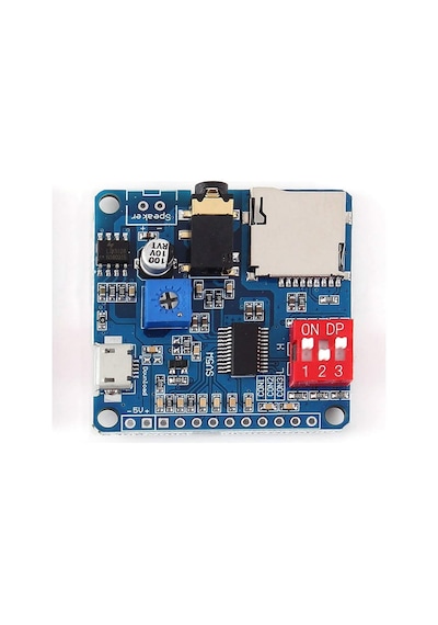 Alkatronik-Dy-Sv5W Mp3 Wav Ses Çalma Modülü Class D Amfi 5W 4-8Ohm Hoparlör