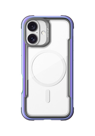 Apple Uyumlu iPhone 16 Kılıf Magsafe Şarj Özellikli Airbagli Raptic Shield Serisi Şeffaf Arka Yüzey Kapak Renkli