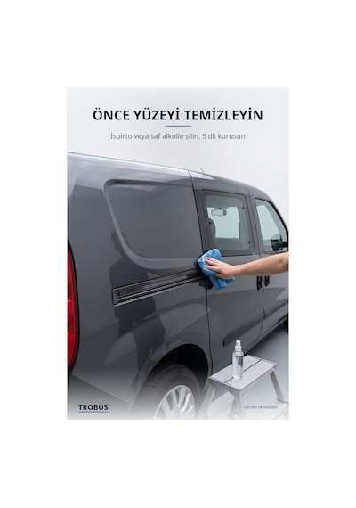 Peugeot Partner Tepee 2008-2018 Uyumlu Krom Sürgülü Kapı Çıtası 4 Parça Paslanmaz Çelik