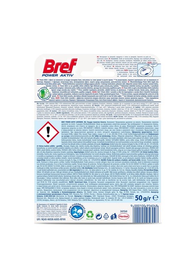 Bref Wc Power Aktiv Tekli Paket Katı Tuvalet Bloğu Lavanta, Lavanta 1 10'lu Set