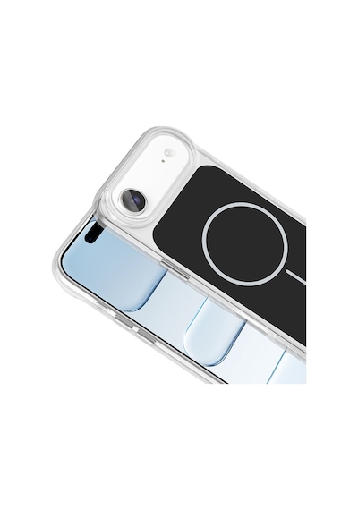 Nihcase Apple Uyumlu iPhone 17 Air Kılıf İkonik Metal Tuşlu Manyetik Şarj Kapak