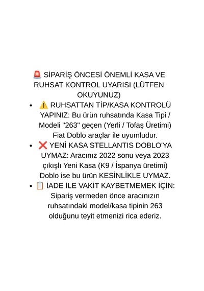 Fiat Doblo 263 Makyajlı Kasa 2022 Uyumlu 14 Parça Dodik Seti Çamurluk Ve Yan Kapı Koruma Çizik Hasar Engelleyici Araç Koruyucu