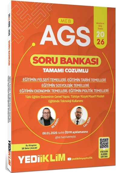 Yediiklim 2026 Meb Ags Eğitimin Temelleri Ve Temel Kavramlar Türk Milli Eğitim Sisteminin Genel Yapısı Eğitim Ve Öğretim Teknolojileri Tamamı Çözümlü Soru Bankası