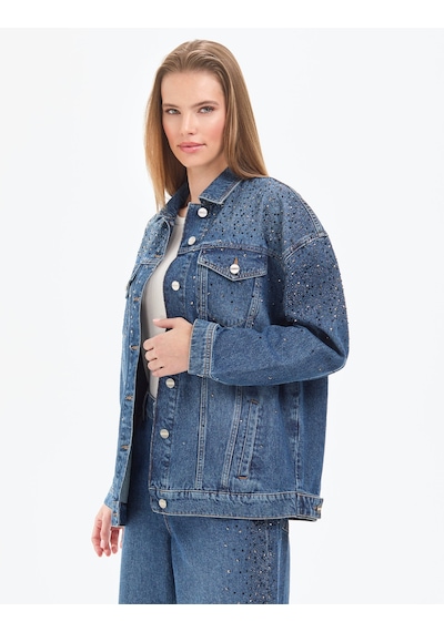 Pierre Cardin Kadın Mavi Ceket Denim 50320367-vr036