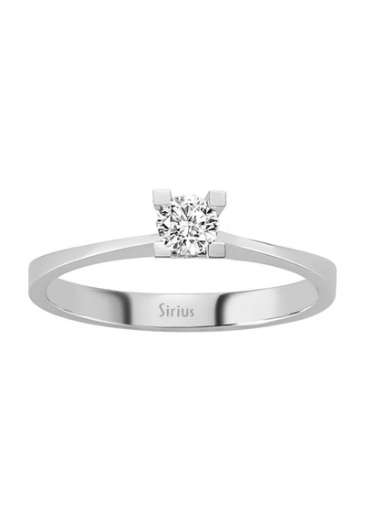 Sirius E Renk 0,16 Karat Pırlanta Tektaş Yüzük 0823R0159