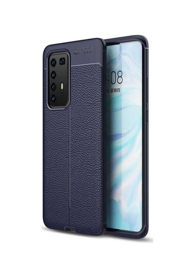 Huawei P40 Pro Kılıf Zore Niss Silikon Kapak Lacivert