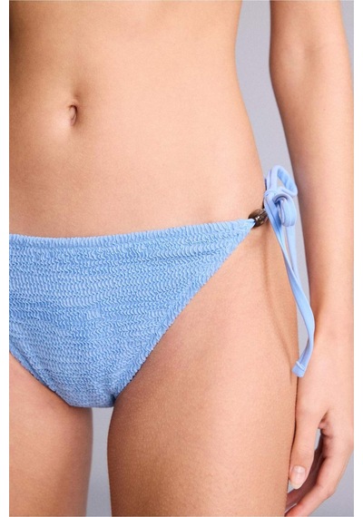 Defacto Regular Fıt Kırışık Dokulu Mavi Bikini Alt E0208ax26smbe552 Mavi-be552