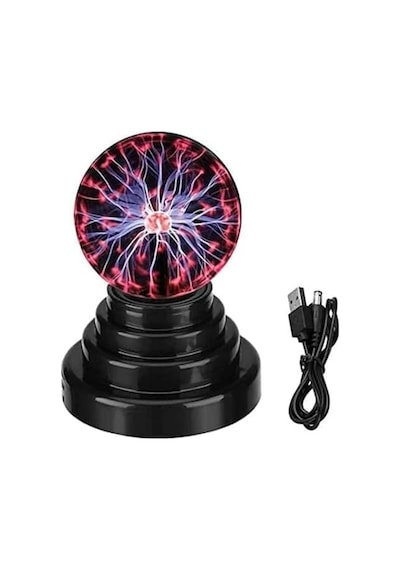 Senon Mini Plazma Küresi Tesla Plazma Lambası Tesla Bobini Işıklı Büyücü Küresi Usb Kablolu Hediyelik 3 Renk