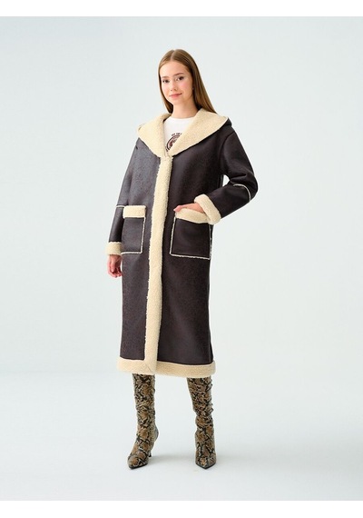 LOFT Loose Fit Kadın Kaban Lf2036607 Q1.v1 Kahverengi