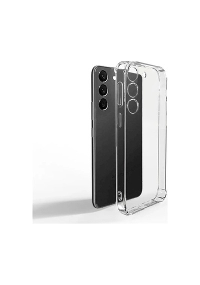Samsung Galaxy Uyumlu S23 Kılıf Darbe Emici Kamera Korumalı Yumuşak Esnek Şeffaf Silikon Kapak 02-anti