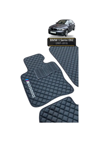 Oto Halı Paspas Bmw 1 Serisi E82 2007-2013 Uyumlu Mperformance M Teknik Sport Kaymaz & Şık Tasarım - Tasarım 9