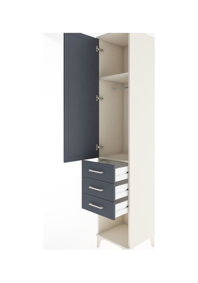 Hyperion Dolap 2 Raflı 3 Çekmeceli Tek Kapaklı 44x44x221 Ayta... Aytaşı