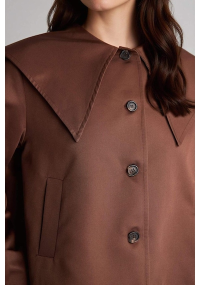 Defacto Relax Fıt Gabardin Trençkot H2393ax26spbn192 Kahve-bn192