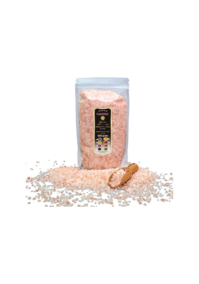 Hanzade Bitkisel Pembe Himalaya Tuzu Granül Tane 500 G