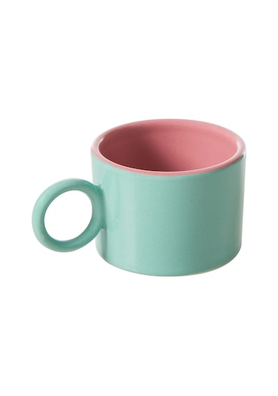 Mudo Home Colourful Kupa - Turkuaz 205ml Çok Renkli