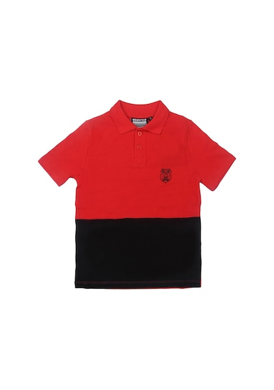 Beşiktaş Polo Yaka Çocuk T-shirt Kırmızı - Siyah
