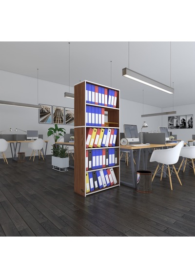 Kenzlife Klasörlük Raflı Rona Cvz 175 80 30 Kitaplık Ofis Arkalıksız Diğer