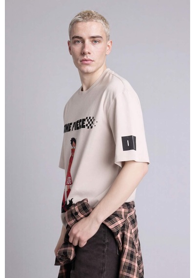 Defacto Baskılı Taş Erkek T-shirt G5534ax/er37