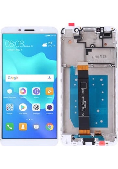 Huawei Y5 2018 Lcd Ekran Dokunmatik Beyaz Çıtalı