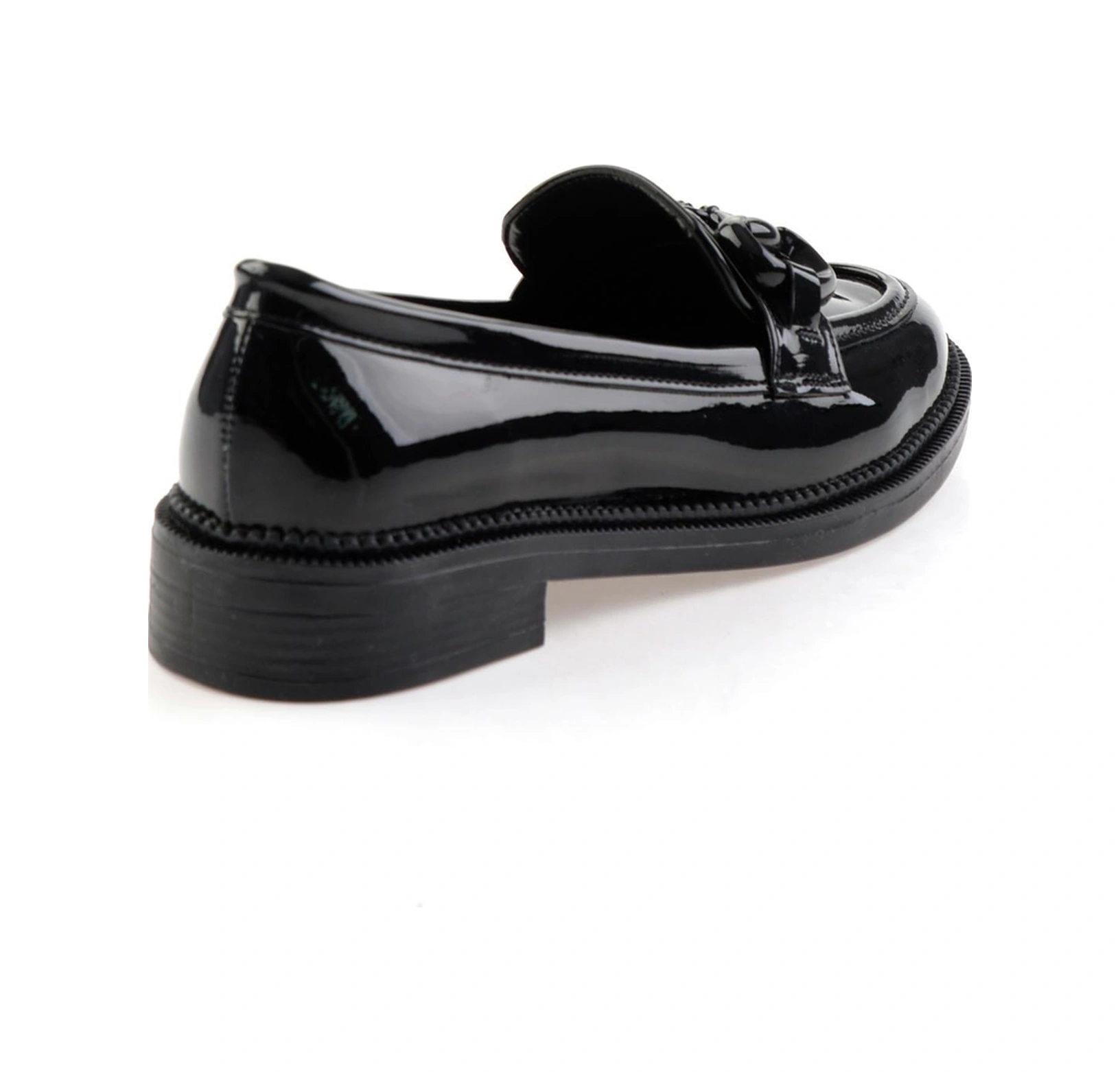 Bambi Siyah Kadın Loafer Ayakkabı K01216401398 Siyah