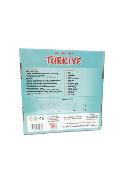 Oyna Eğlen Öğren Türkiye Oyunu Toli Games