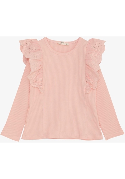 Breeze Kız Çocuk Uzun Kollu Bluz Güpür Çiçek Nakışlı 3-7 Yaş, Pembe-pembe Pembe Breeze Kız Çocuk Uzun Kollu Bluz Güpür Çiçek Nakışlı 3-7 Yaş, Pembe-pembe Pembe
