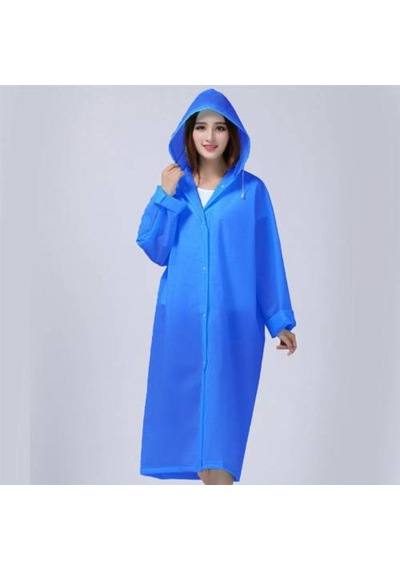 Kapüşonlu Unisex Yetişkin Renkli Yağmurluk - Standart Kalıp Şeffa